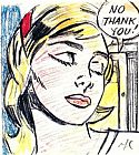 Roy Lichtenstein Canvas Paintings - No, Thank you!
